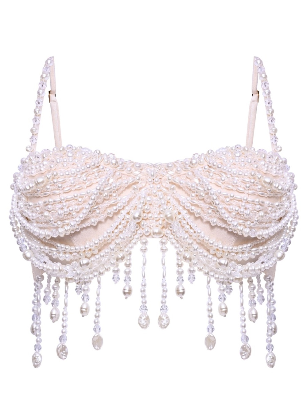 PatBO x Camila Coelho Pearl Dust Bra Top